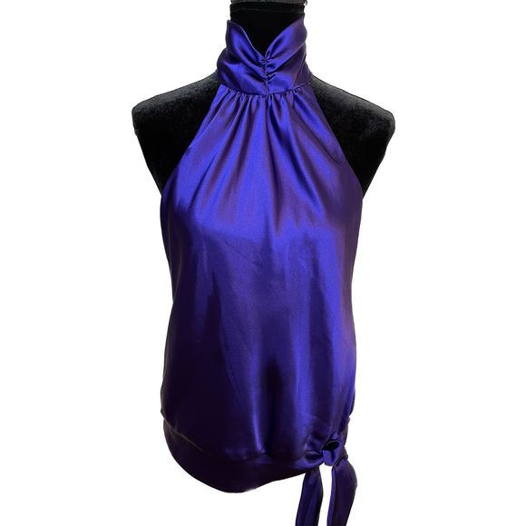 NW Collections Tops - NW Collections Dressy Indigo Blousre NWT